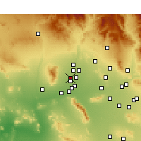 Nearby Forecast Locations - Glendale - Map