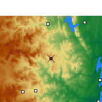 Nearby Forecast Locations - Nongoma - Map