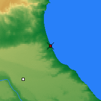 Nearby Forecast Locations - Caleta Olivia - Map