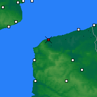 Nearby Forecast Locations - Calais - Map