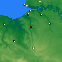 Nearby Forecast Locations - Lisieux - Map