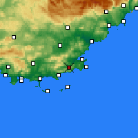 Nearby Forecast Locations - La Môle - Map