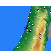Nearby Forecast Locations - Bat Yam - Map