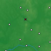 Nearby Forecast Locations - Łomża - Map