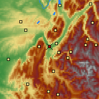 Nearby Forecast Locations - Grenoble - Map