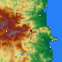 Nearby Forecast Locations - Arles-sur-Tech - Map
