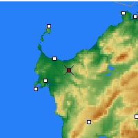 Nearby Forecast Locations - Sassari - Map