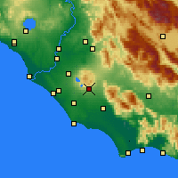 Nearby Forecast Locations - Velletri - Map