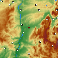 Nearby Forecast Locations - Bourg-de-Péage - Map