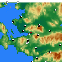 Nearby Forecast Locations - Bornova - Map