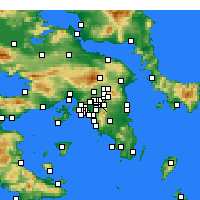 Nearby Forecast Locations - Chalandri - Map