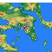 Nearby Forecast Locations - Galatsi - Map