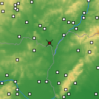 Nearby Forecast Locations - Břeclav - Map
