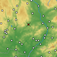 Nearby Forecast Locations - Vyškov - Map