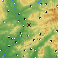 Nearby Forecast Locations - Zlín - Map