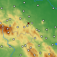 Nearby Forecast Locations - Świebodzice - Map
