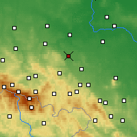 Nearby Forecast Locations - Jawor - Map