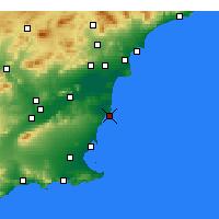Nearby Forecast Locations - Torrevieja - Map