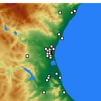 Nearby Forecast Locations - Mislata - Map