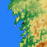 Nearby Forecast Locations - Vilagarcía de Arousa - Map