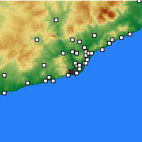 Nearby Forecast Locations - Viladecans - Map
