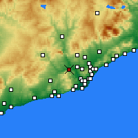 Nearby Forecast Locations - Martorell - Map