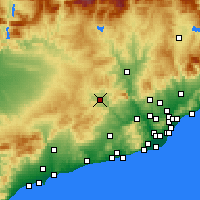 Nearby Forecast Locations - Igualada - Map