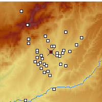 Nearby Forecast Locations - Pinar de Chamartin - Map