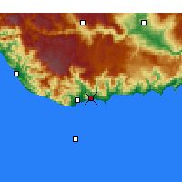 Nearby Forecast Locations - Bozyazı - Map