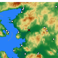 Nearby Forecast Locations - Bergama - Map