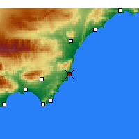 Nearby Forecast Locations - Carboneras - Map