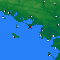 Nearby Forecast Locations - Sarzeau - Map