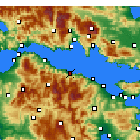 Nearby Forecast Locations - Aigeira - Map
