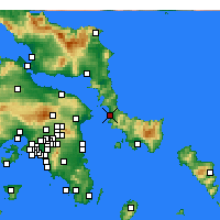 Nearby Forecast Locations - Nea Styra - Map