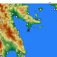 Nearby Forecast Locations - Spetses - Map