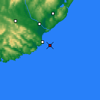 Nearby Forecast Locations - Nugget Point - Map
