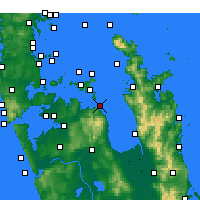 Nearby Forecast Locations - Ōrere Point - Map
