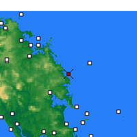 Nearby Forecast Locations - Sandy Bay - Map