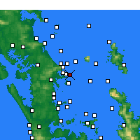 Nearby Forecast Locations - Takatu Point - Map