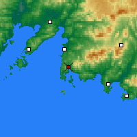 Nearby Forecast Locations - Fokino - Map
