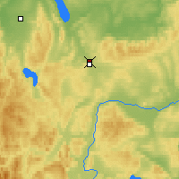 Nearby Forecast Locations - Uzhur - Map