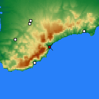 Nearby Forecast Locations - Alushta - Map