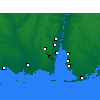 Nearby Forecast Locations - Tillmans Corner - Map