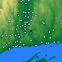 Nearby Forecast Locations - East Hampton - Map