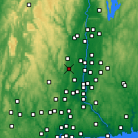 Nearby Forecast Locations - Simsbury - Map