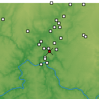 Nearby Forecast Locations - Blue Ash - Map