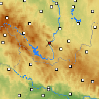 Nearby Forecast Locations - Český Krumlov - Map