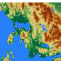 Nearby Forecast Locations - Amfilochia - Map