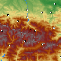 Nearby Forecast Locations - Plateau de Beille - Map