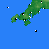 Nearby Forecast Locations - Helston - Map